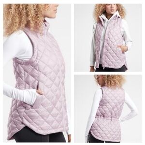 Athleta Whisper Featherless Vest in Light Lavender